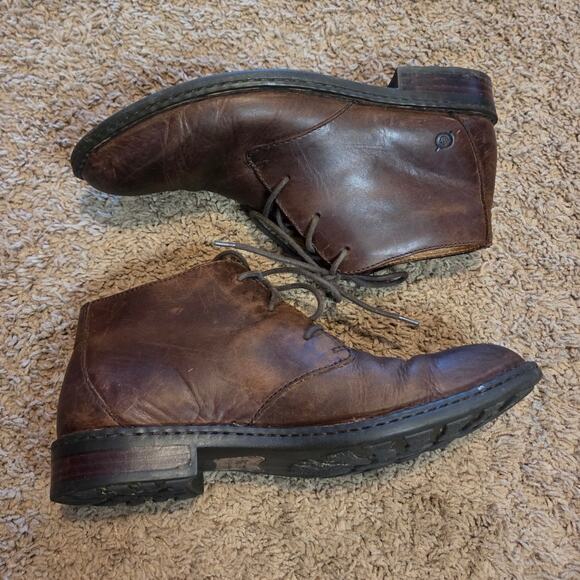 Born chukka boots leather brown lace up dress casual shoes mens 10 main image 4